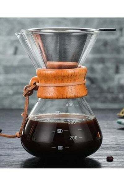 HALAMODO Filter Drip Brewing Chemex Coffee Maker Clear 400ml