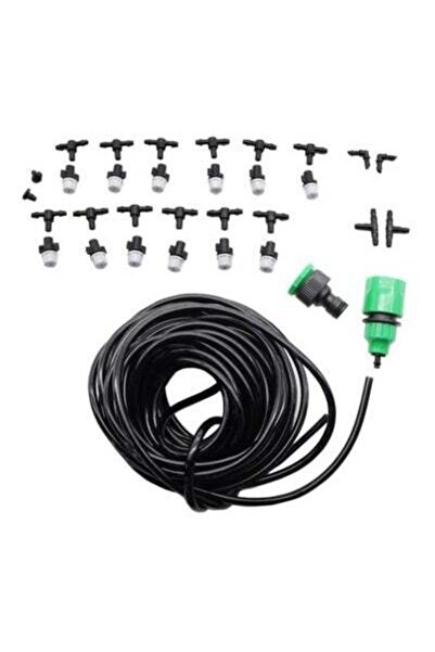 HALAMODO مجموعة أدوات فوهات الرش البلاستيكية باللون الأسود 25 × 10 × 20 سم