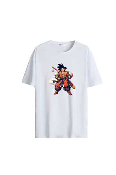 Gölge Store تي شيرت للجنسين مطبوع عليه رسوم متحركة مقاس كبير