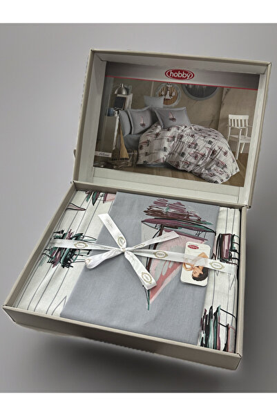 Hobby home collection Hobby Одномісний комплект постільної білизни Ranforce Milena Рожевий