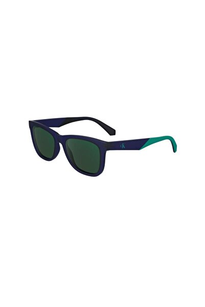 Calvin Klein Jeans CKJ 24302S 400 48 Çocuk Kare Mavi Kemik Güneş Gözlüğü