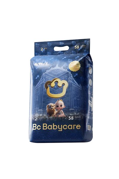 Bc Babycare Babycare - Royal Baby Diapers - Size 2 - 4-8 kg - 58 Pcs