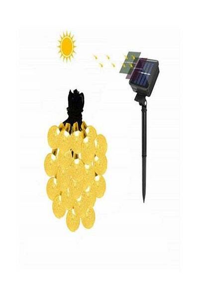 HALAMODO 30-Piece Solar String Decoration Lights Yellow 372grams