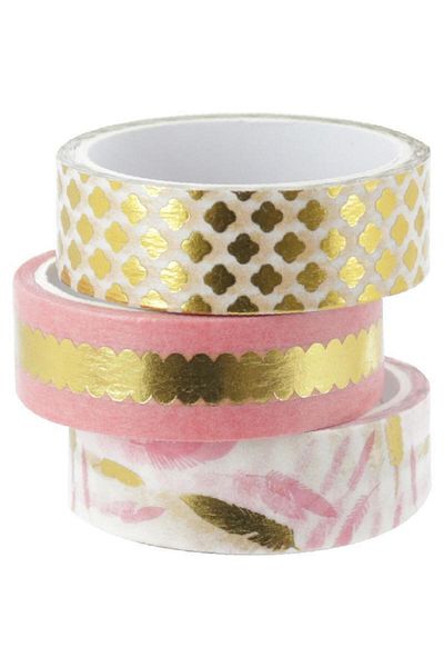 Roco Washi Tape Set – 3 Reels, 15mm x 5m, Assorted Colors