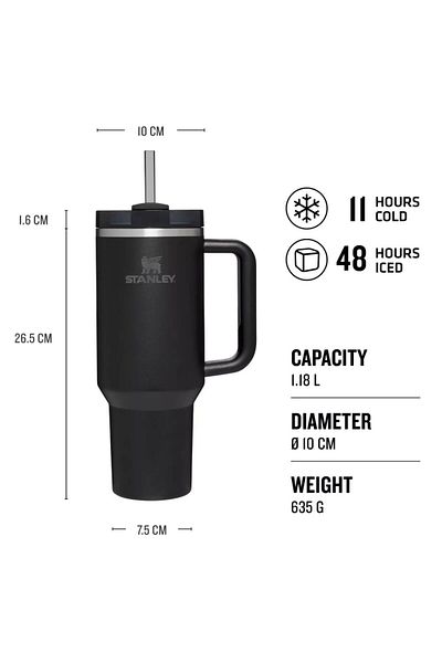 Stânley Stanley Quencher H2.0 Flowstate™ Tumbler - 1.18 Liters | 40 Oz| black