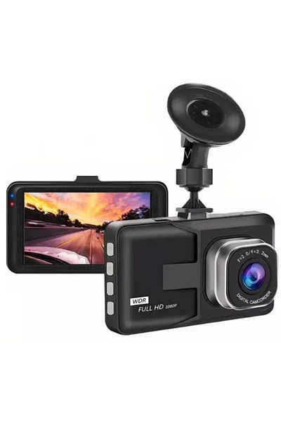 HOZRO Camera Auto DVR HOZRO, Full HD 1080p, Ecran LCD 3 Inch, 120 FOV, Senzor G, Inregistrare in Bucla, Su