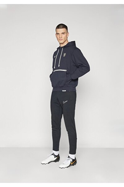 Nike Chelsea FC Pullover Hoodie Siyah Erkek Sweatshirt