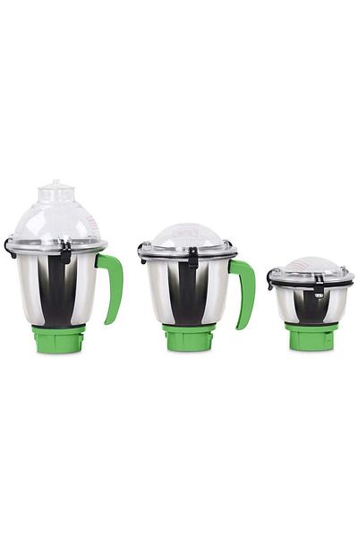 Generic STARGOLD 600W 3-in-1 Mixer Grinder with Stainless Steel Jars – Multi-Purpose Use, Green & White
