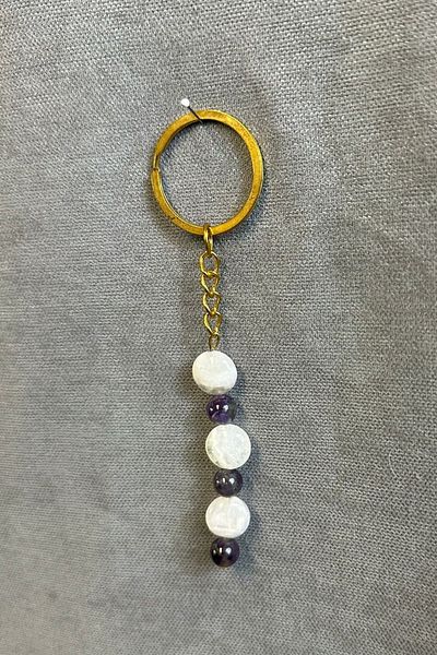 Uretti - Tuğba 6667 2089 Handmade Natural Stone Chakra Keychain