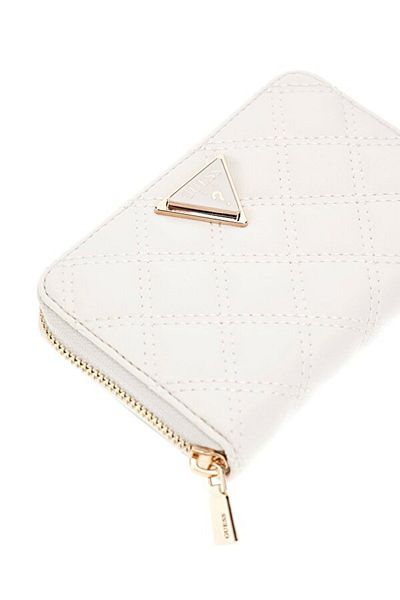 Guess Gıully Slg Medium Zip Around Women's White Wallet Swqg8748140-Off