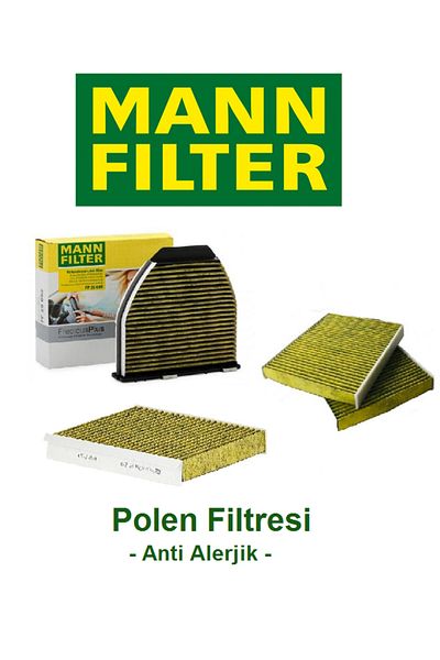 MANN Vw Tiguan Petrol 1.5 Tsi 150 Hp (2019 -) Anti Bacterial (Allergic) Pollen Filter Mann