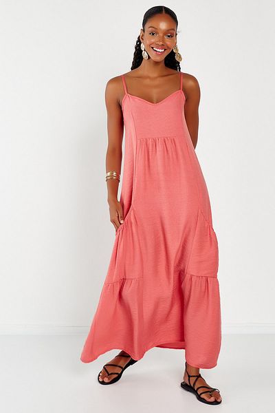 Hopoi Women's Heart Neck Long Dress