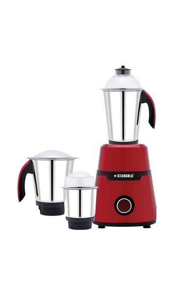 Generic STARGOLD 750W Mixer Grinder with 3 Stainless Steel Jars – 3-in-1 Blender with Powerful Copper Motor