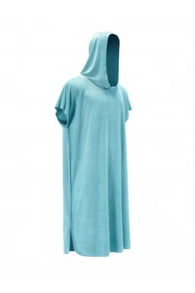 RJ RJ Men's Luxury Sky Blue Bathrobe, Soft Weft Fabric with Distinctive Hood