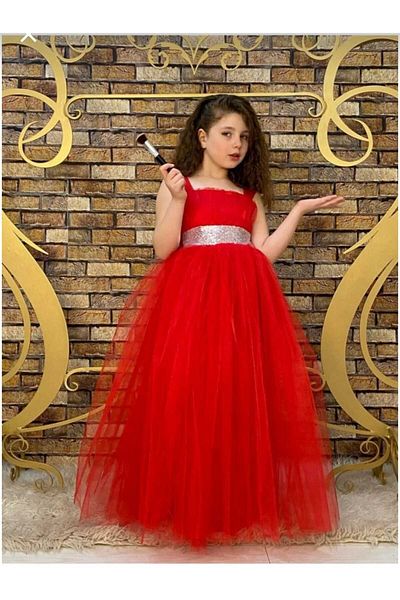 ÖRZİKİDS Sequin Evening Dress Girl's Dress Party Birthday 6/10 Years