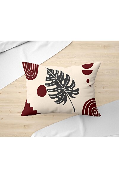 Hayal Dekoratif Bohemian Boho Themed Red Cream Colored 2-Piece Throw Pillow Pillow Case 30X50