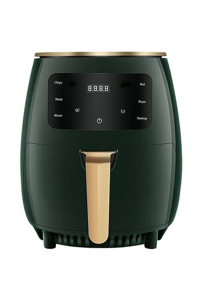 HOZRO Friteuză cu aer cald - Friteuză cu aer cald fără ulei, 2400W, capacitate 6L, afișaj digital, 6 funcții de gătit, G
