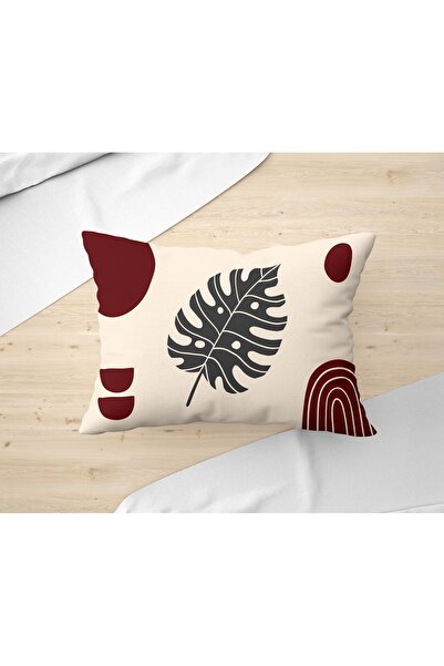 Hayal Dekoratif Bohemian Boho Themed Red Cream Colored 2-Piece Throw Pillow Pillow Case 30X50