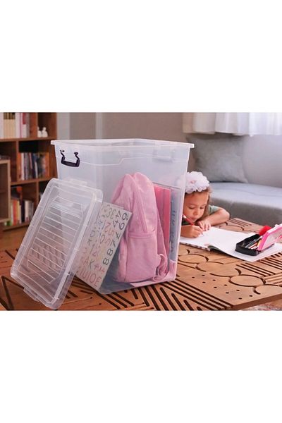 heybecollection Plastic Storage Box with Lid