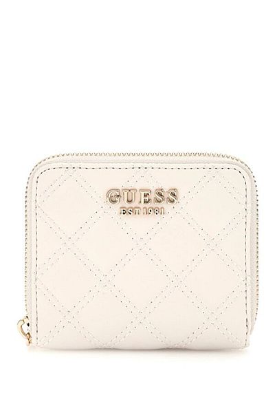 Guess Gully Slg Small Zip Around Women's White Wallet Swqg8748137-Off