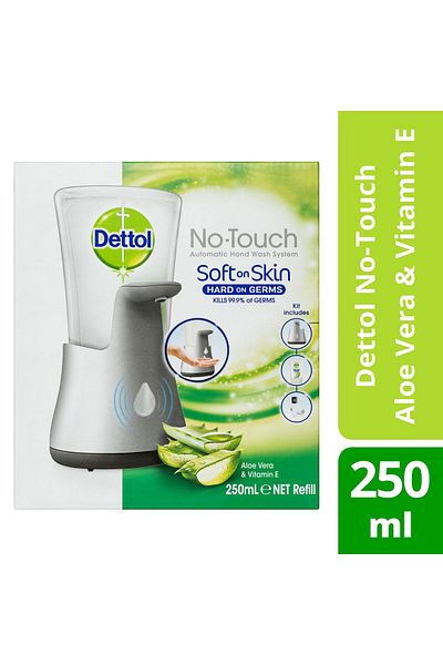 Dettol No touch Dettol liquid soap dispenser + Aloe Vera reserve 250ml