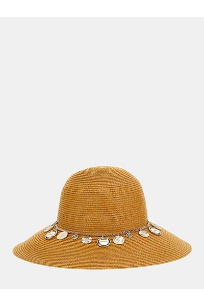 Guess Women's Black Charm Wide Brim Hat