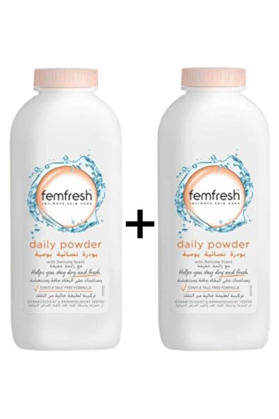 Femfresh بودرة نسائية فيم فريش لأعادة التوازن للمناطق الحساسة عبوتين 200*2 جم