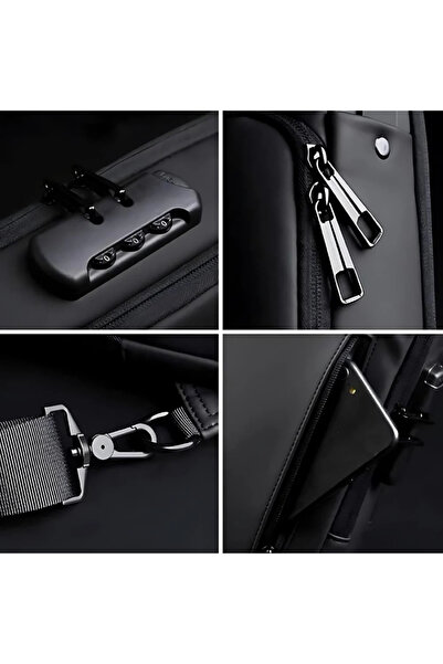 Generic Lightweight Anti-Theft Shoulder Bag with USB Charging Port Waterproof