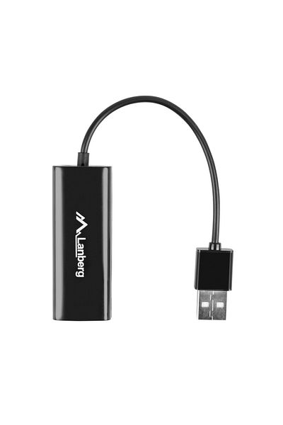 Lanberg Lanberg 41869 network card, USB 2.0 male to RJ-45 female, Ethernet adapter, internet 10/100 Mb/s