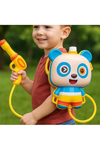 LRS STORE Sırt Çantalı Su Tabancası Pompalı Özel Hazneli Su Tüfeği 1000 ml 3-8 yaş