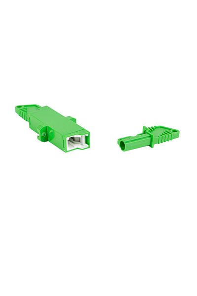 Lanberg Adaptor retea fibra optica cu conectori E2000/APC, Lanberg 43379, SM, SIMPLEX, verde