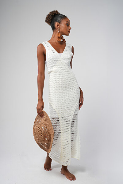 Hopoi Γυναικείο φόρεμα παραλίας με διπλό στήθος με επένδυση