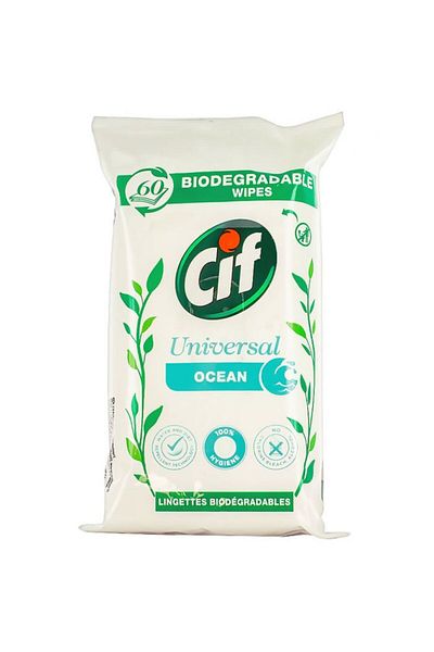 Cif Universal Ocean multi-surface wet wipes 60 pcs