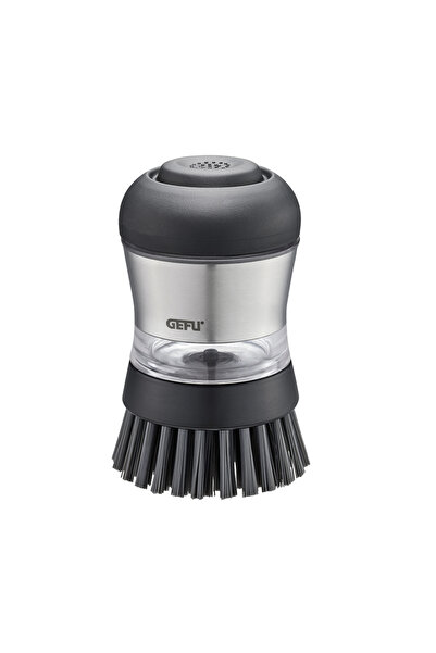 GEFU Deterjan Dağıtıcılı Bulaşık Yıkama Fırçası 10 cm (Şeffaf Deterjan Kab 50...