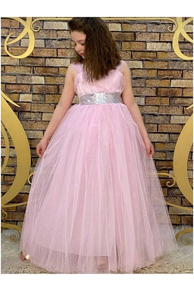 ÖRZİKİDS Sequin Evening Dress Girl's Dress Party Birthday 6/10 Years