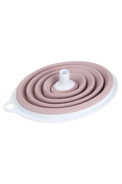 Micostore Pink Collapsible Funnel, 17 cm, Non-Toxic Plastic, Retractable and Compact