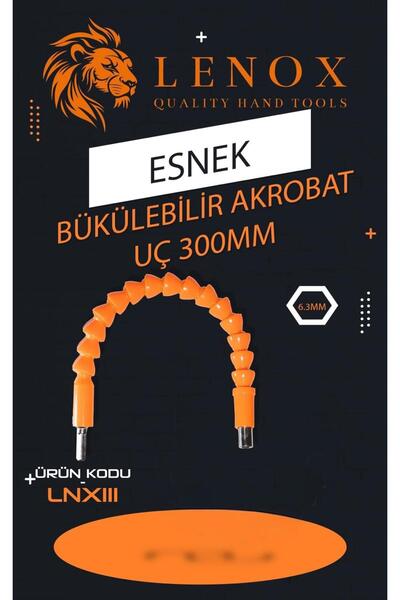 Lenox Tools 300 mm Esnek Bükülebilir Akrobat Bits Ucu Uzatma Aparatı Dar Alan...