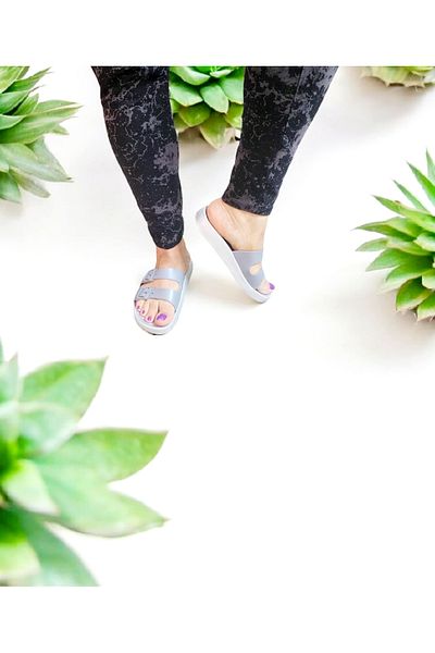 GEZER Double Buckle Adjustable Comfortable Sole Beach, Sea, Pool Slippers