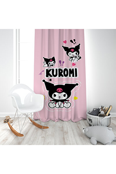 EVSEHOMES Üçlü Kuromi Tek Kanat Fon Perde