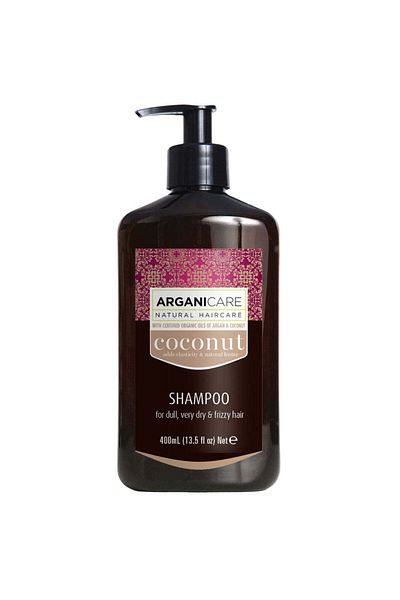 Arganicare Ultra-nourishing shampoo with coconut oil for dull, very dry and frizzy hair, Arganicare, 400 ml