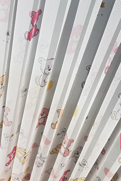 YS PERDE TASARIM ستارة Brillant Bambu Orso لغرفة الأطفال والرضع مع دمية دب مو...