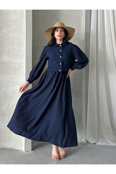 MD trend Women's Oversized Dress Bolero Double Suit
