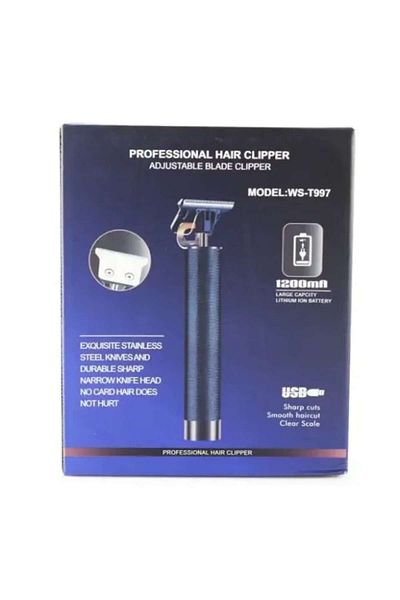 HOZRO Mașină de tuns electrică HOZRO WS-T997 cu lamă în T din oțel carbon, încărcare USB, 1200mA