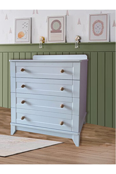 Koza Oslo %100 MDF 4 Çekmeceli Bebek & Çocuk Şifonyer