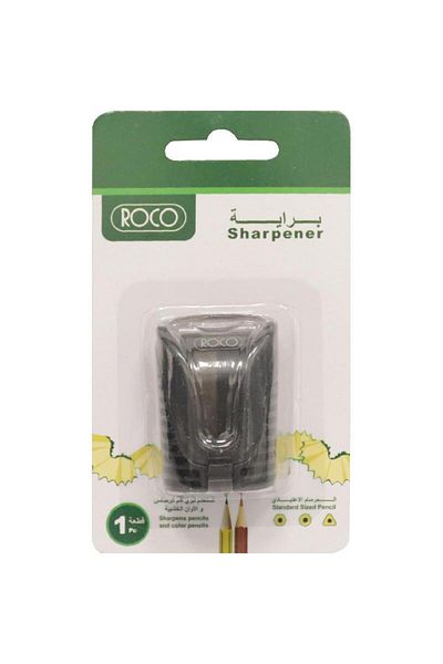 Roco Pocket Sharpener – Single Hole, Black