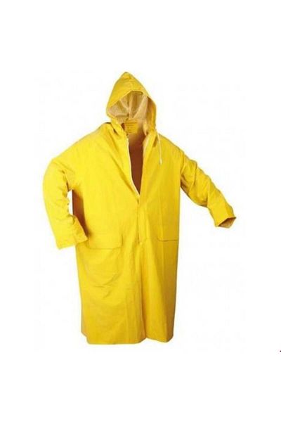 NEZADE STORE Yellow Raincoat with Zipper Size XL