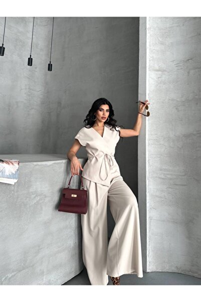 ZF BUTİK Σετ με γιλέκο και παντελόνι με κορδόνια