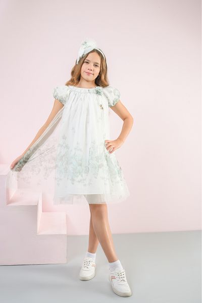 LAMİS FASHİON ✨ Elegant floral pattern dress for girls ✨