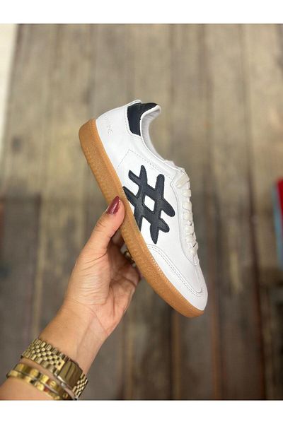 Afilli Women's White Genuine Leather Thin Flat Sole Daily Casual Sneaker Walking Sports Shoes