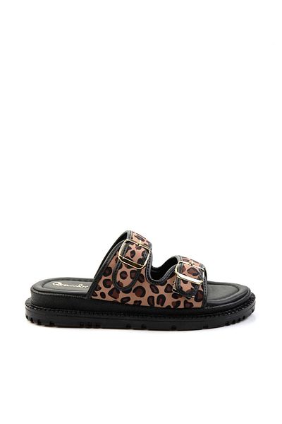 Bambi Γυναικείες Παντόφλες Leopard K04875030304
